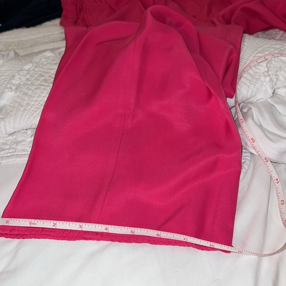 Zara High Waist Size Pocket Straight Leg Loose Pants Sonic Pink 28” inseam NWOT - Picture 15 of 17